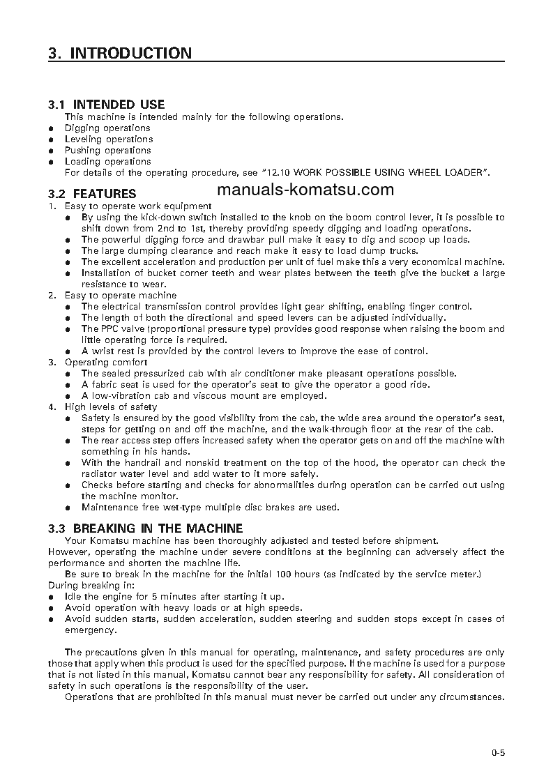 Protected: WA800-3(JPN) S/N 50132-UP Operation manual (English)