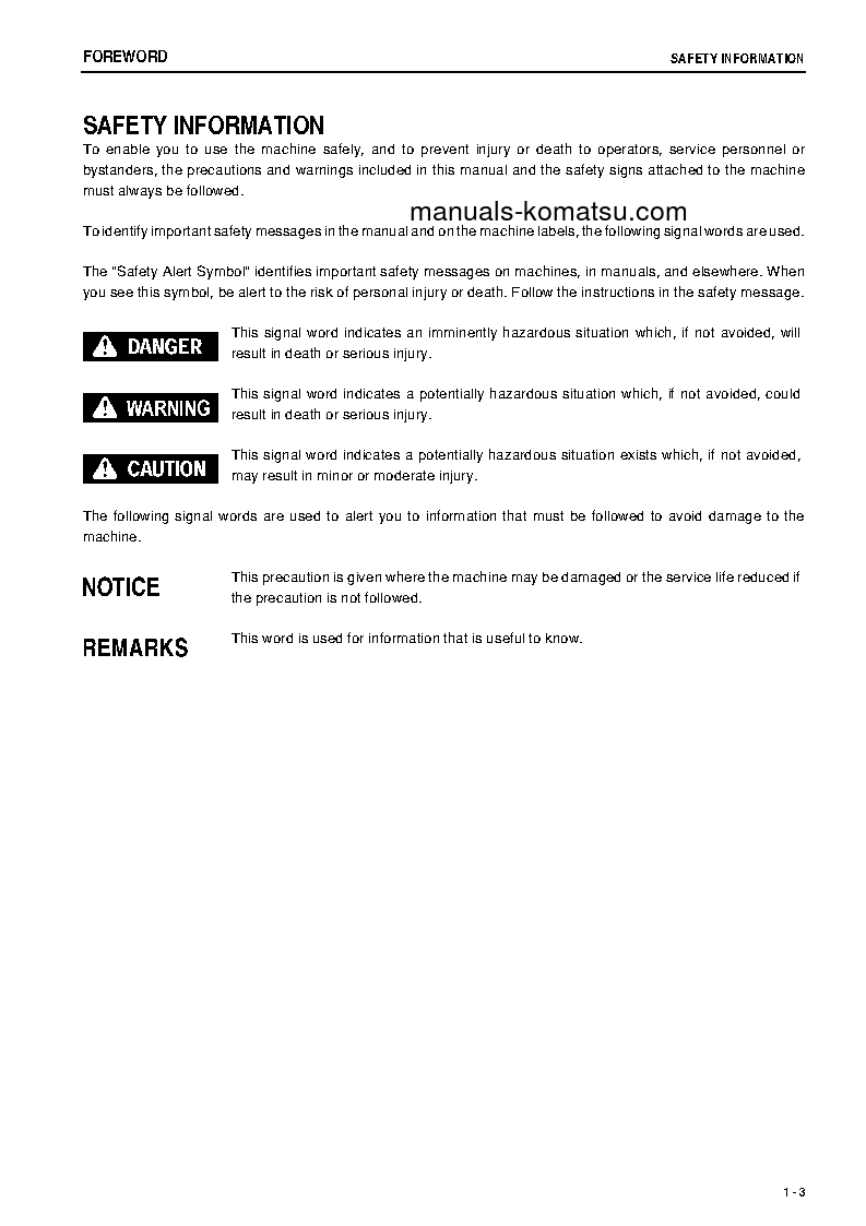 Protected: HD465-7(JPN)-W/O EGR S/N 16199-UP Operation manual (English)