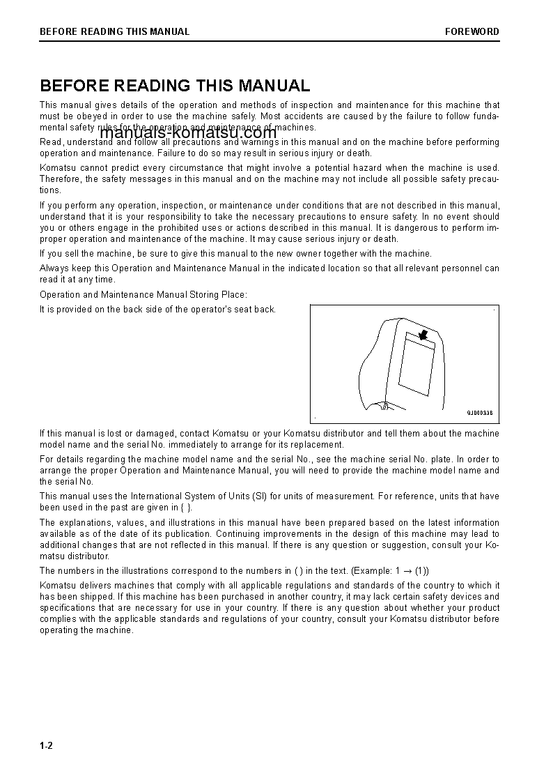 Protected: D155AX-8(JPN) S/N 100086-UP Operation manual (English)
