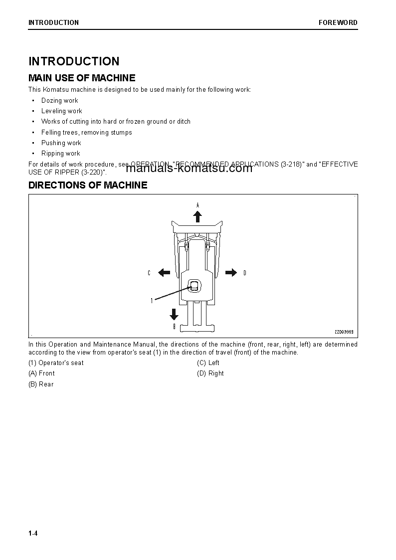 Protected: D155AX-8(JPN) S/N 100086-UP Operation manual (English)