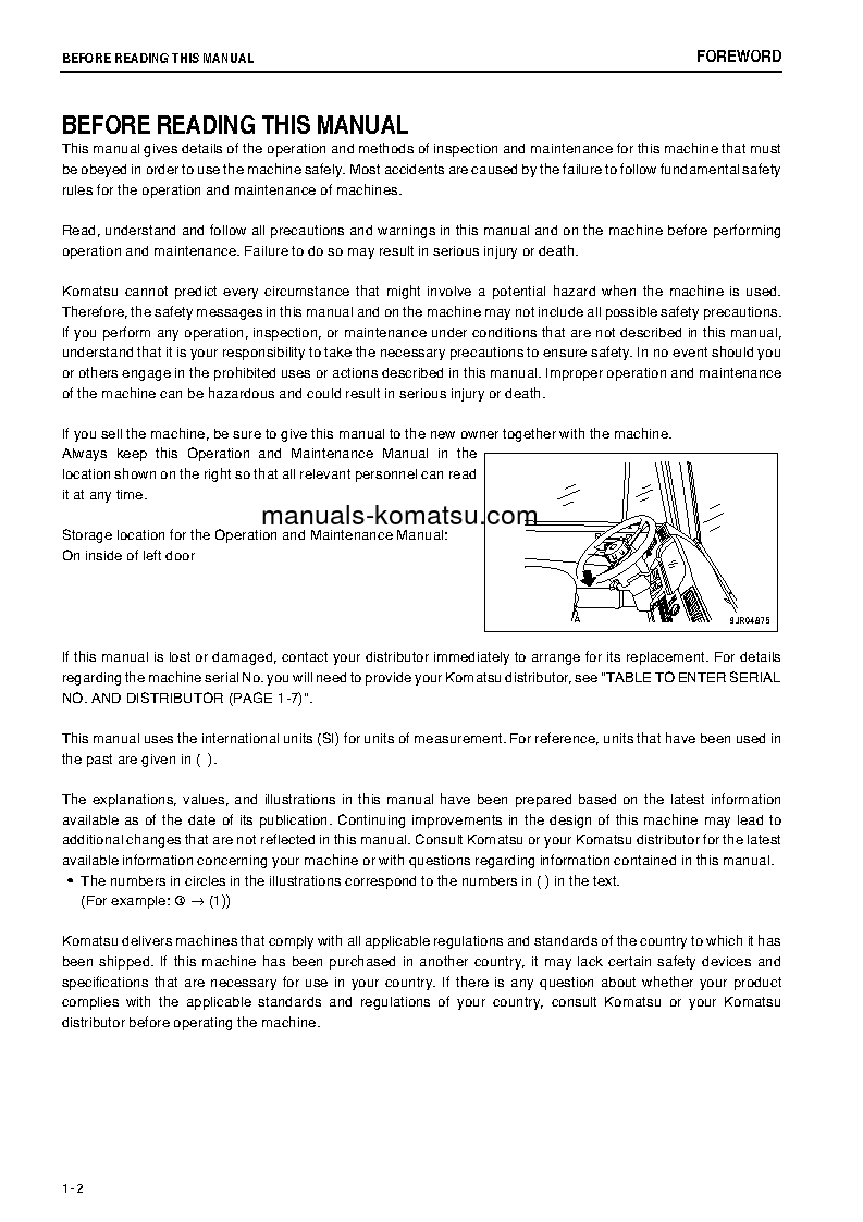 Protected: HD465-7(JPN)-R, -40C DEGREE S/N 16199-16246 Operation manual (English)