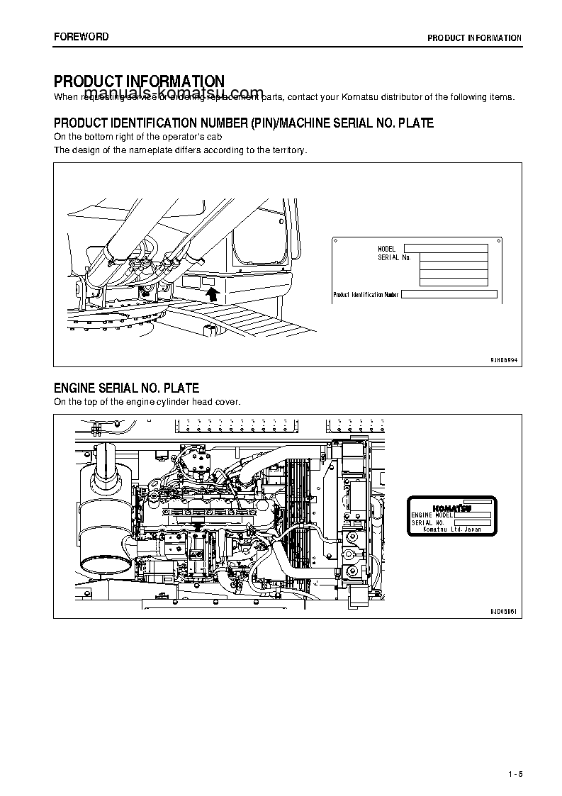 Protected: PC220LC-8(JPN)-M0, WORK EQUIPMENT GREASE 500H S/N 100101-100520 Operation manual (English)