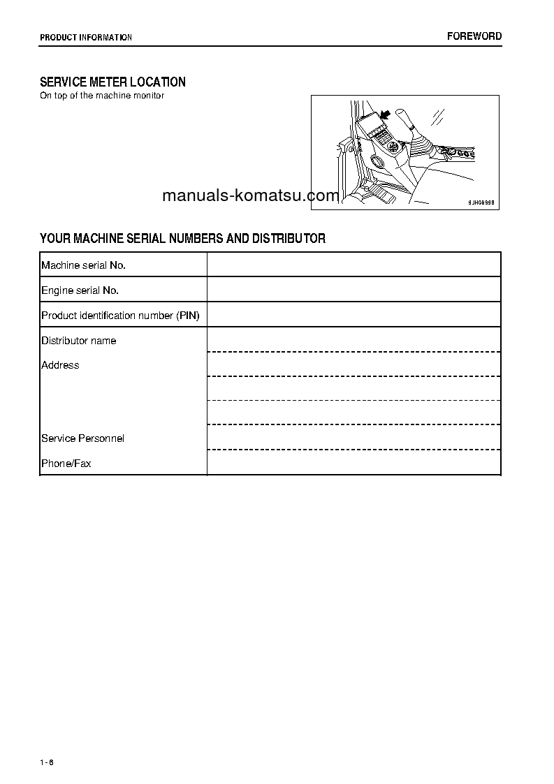 Protected: PC220LC-8(JPN)-M0, WORK EQUIPMENT GREASE 500H S/N 100101-100520 Operation manual (English)