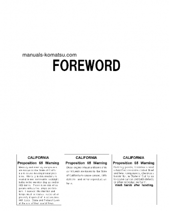 HB215LC-1(JPN)-M0, GREASING INTERVAL 500 HOUR S/N 10024-UP Operation manual (English)