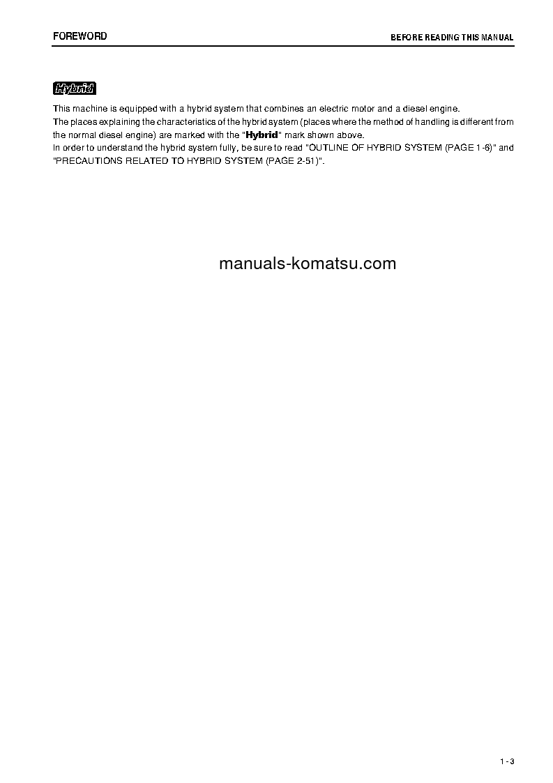 Protected: HB215LC-1(JPN)-M0, GREASING INTERVAL 500 HOUR S/N 10024-UP Operation manual (English)