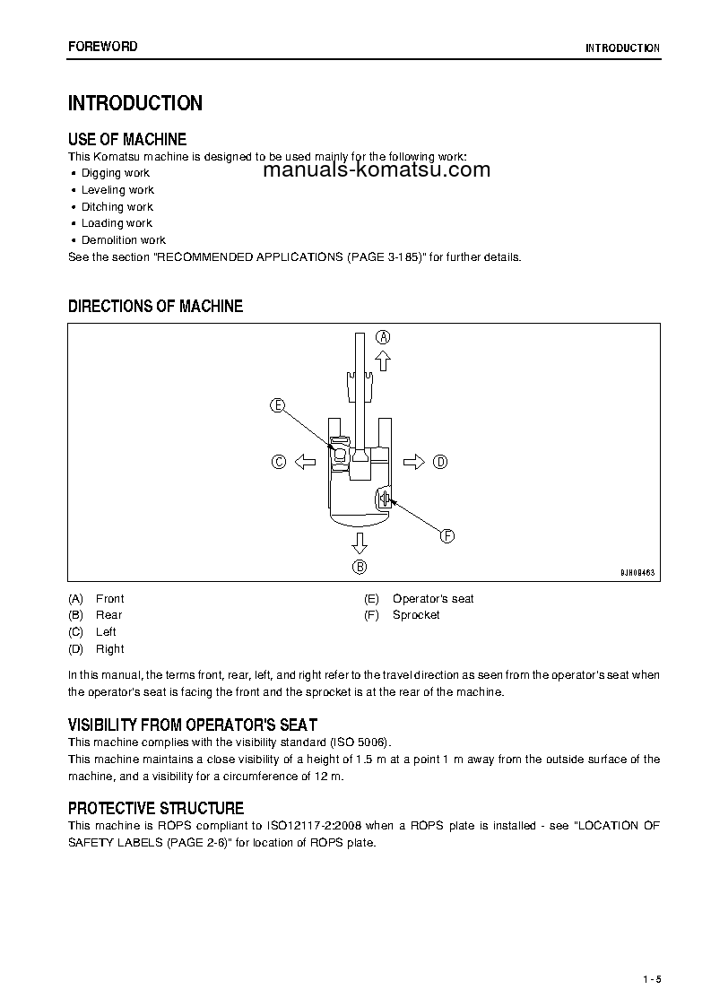 Protected: HB215LC-1(JPN)-M0, GREASING INTERVAL 500 HOUR S/N 10024-UP Operation manual (English)