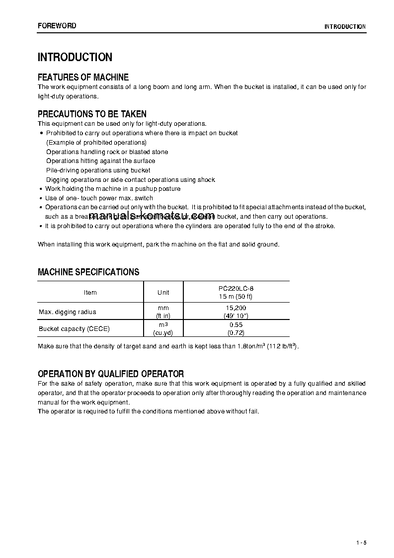 Protected: PC220LC-8(JPN)-SUPER LONG FRONT SPEC. S/N 85674-UP Operation manual (English)