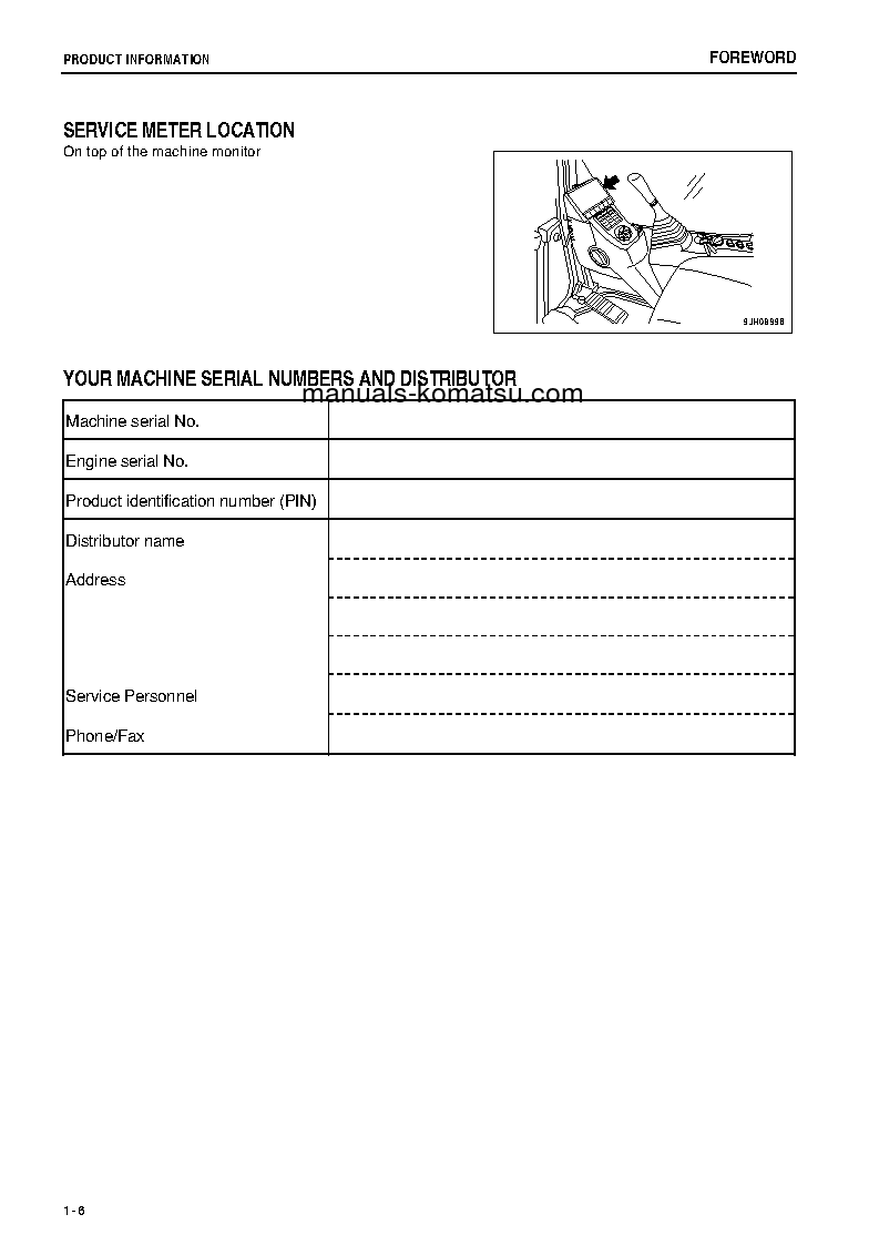 Protected: PC200LC-8(JPN)-M0, WORK EQUIPMENT GREASE 500H S/N 400525-UP Operation manual (English)