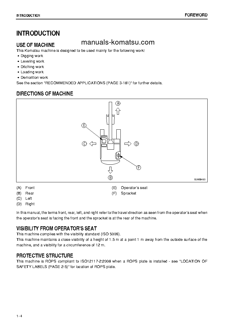 Protected: PC300LC-8(JPN)-M0, WORK EQUIPMENT GREASE 500H S/N 80503-UP Operation manual (English)