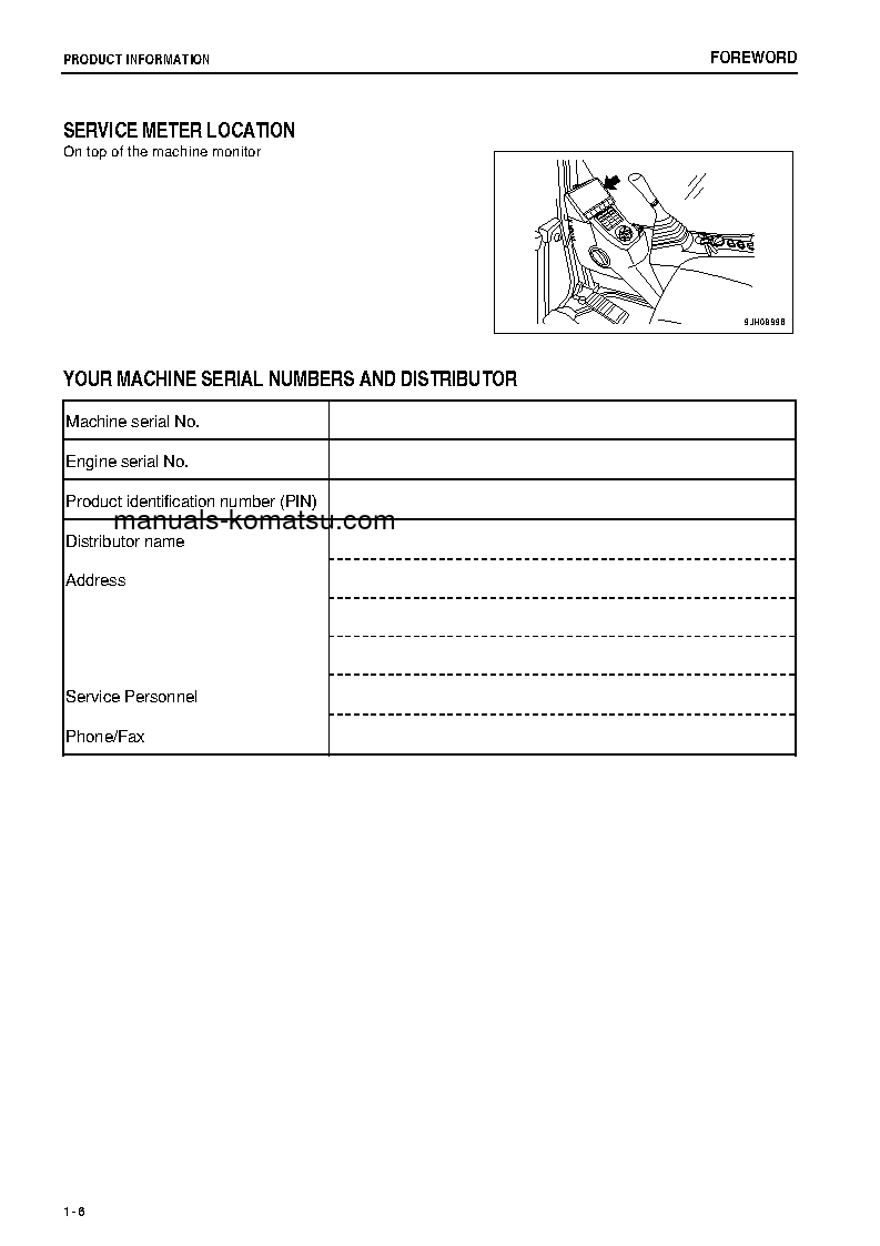 Protected: PC300LC-8(JPN)-M0, WORK EQUIPMENT GREASE 500H S/N 80503-UP Operation manual (English)