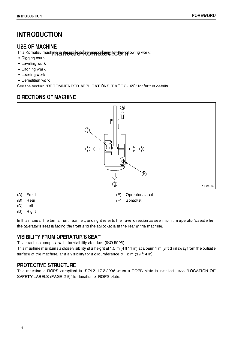 Protected: PC130-8(JPN)-ALL SAFETY LABELS ARE PICTORIAL S/N 84177-UP Operation manual (English)