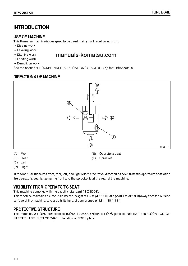 Protected: PC200LC-8(JPN)-M0, GREASING 500H, ALL SAFETY LABELS ARE PICTORIAL S/N 400668-UP Operation manual (English)