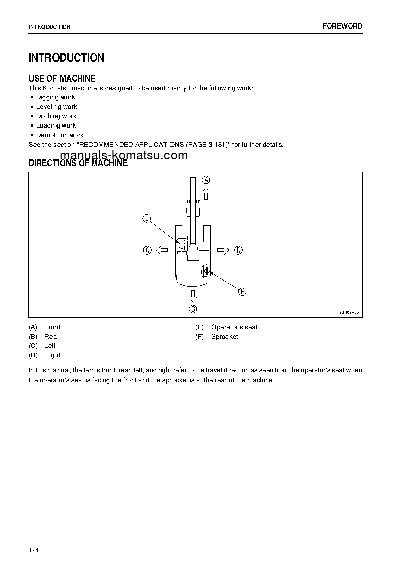 Protected: PC600LC-8(JPN)-E0, ALL SAFETY LABELS ARE PICTORIAL S/N 65389-UP Operation manual (English)