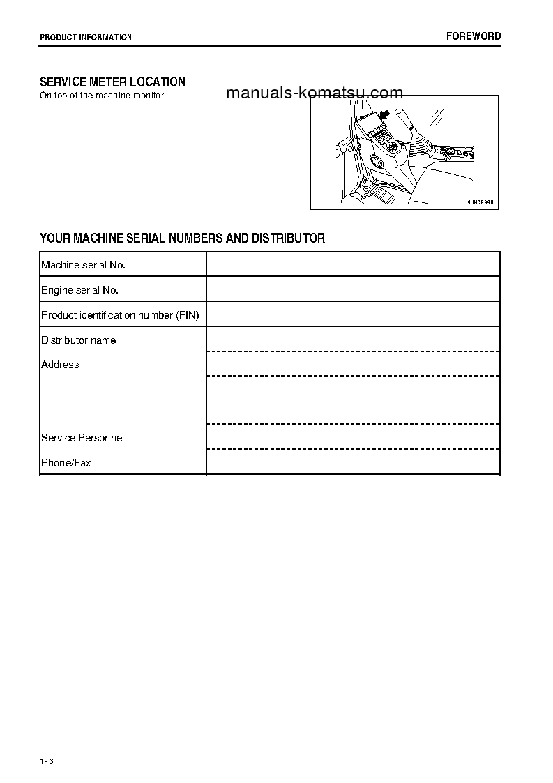 Protected: PC200LC-8(JPN)-M0, GREASING 100H, ALL SAFETY LABELS ARE PICTORIAL S/N 400668-UP Operation manual (English)