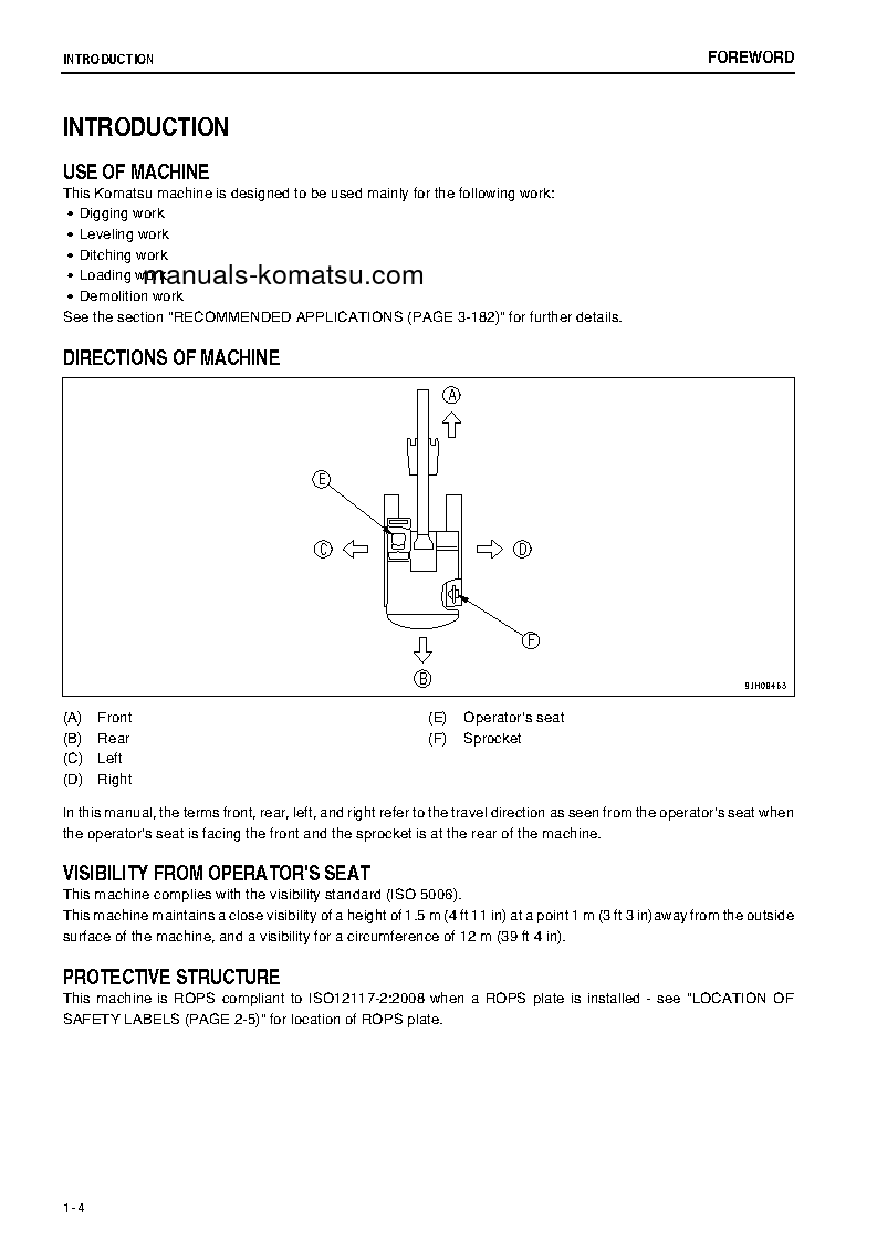 Protected: PC300LC-8(JPN)-M0, GREASING 100H, ALL SAFETY LABELS ARE PICTORIAL S/N 80702-UP Operation manual (English)