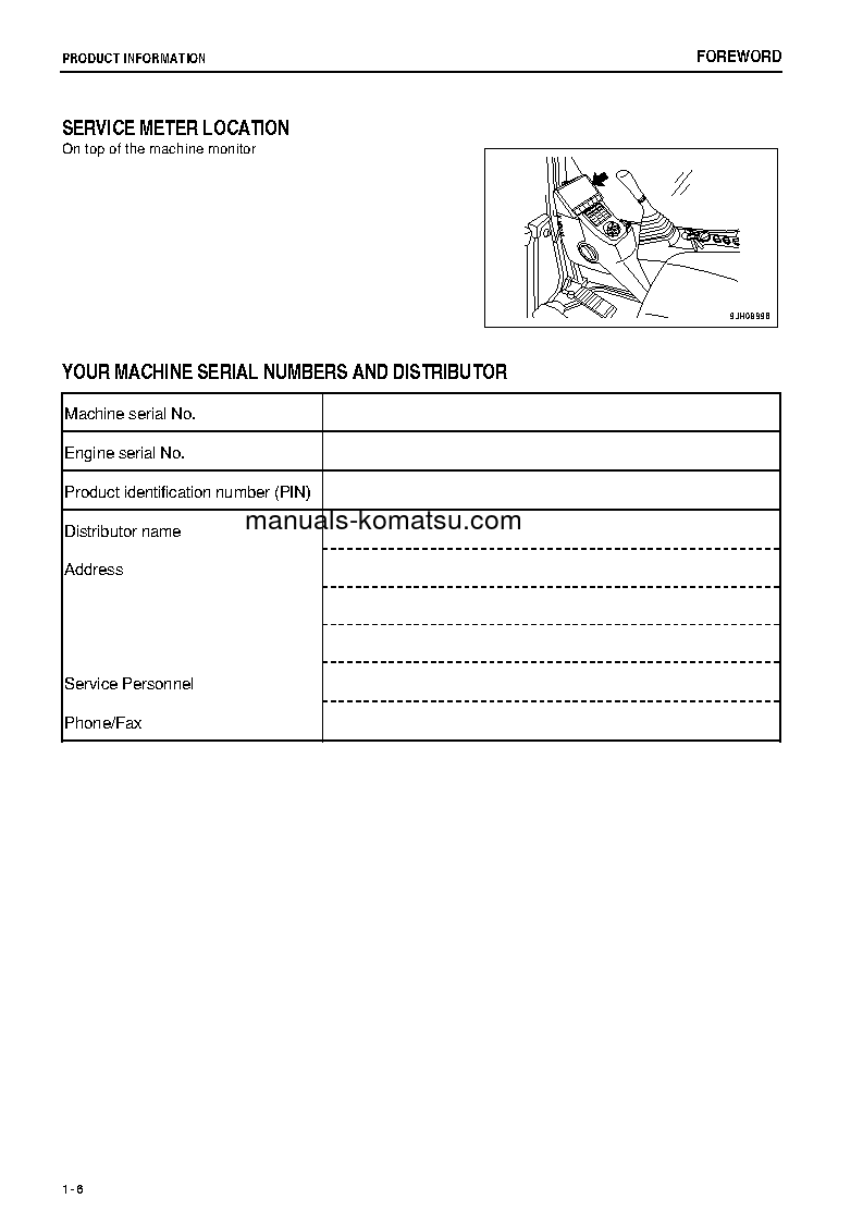 Protected: PC300LC-8(JPN)-M0, GREASING 100H, ALL SAFETY LABELS ARE PICTORIAL S/N 80702-UP Operation manual (English)