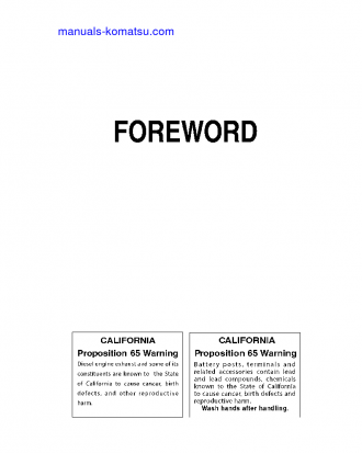 WA200-6(JPN)-ALL SAFETY LABELS ARE PICTORIAL S/N 71006-UP Operation manual (English)