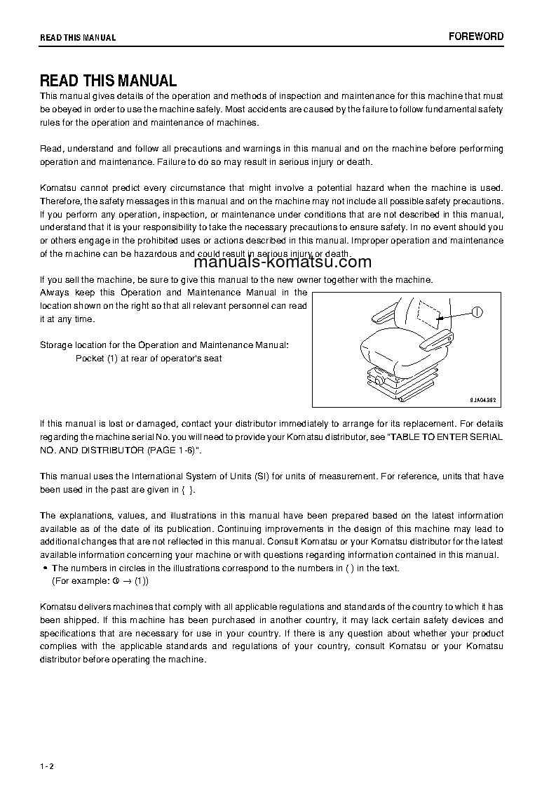 Protected: WA200-6(JPN)-ALL SAFETY LABELS ARE PICTORIAL S/N 71006-UP Operation manual (English)