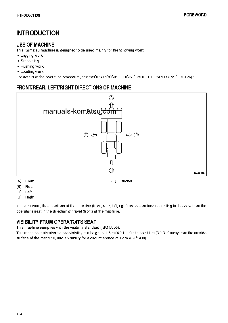 Protected: WA200-6(JPN)-ALL SAFETY LABELS ARE PICTORIAL S/N 71006-UP Operation manual (English)