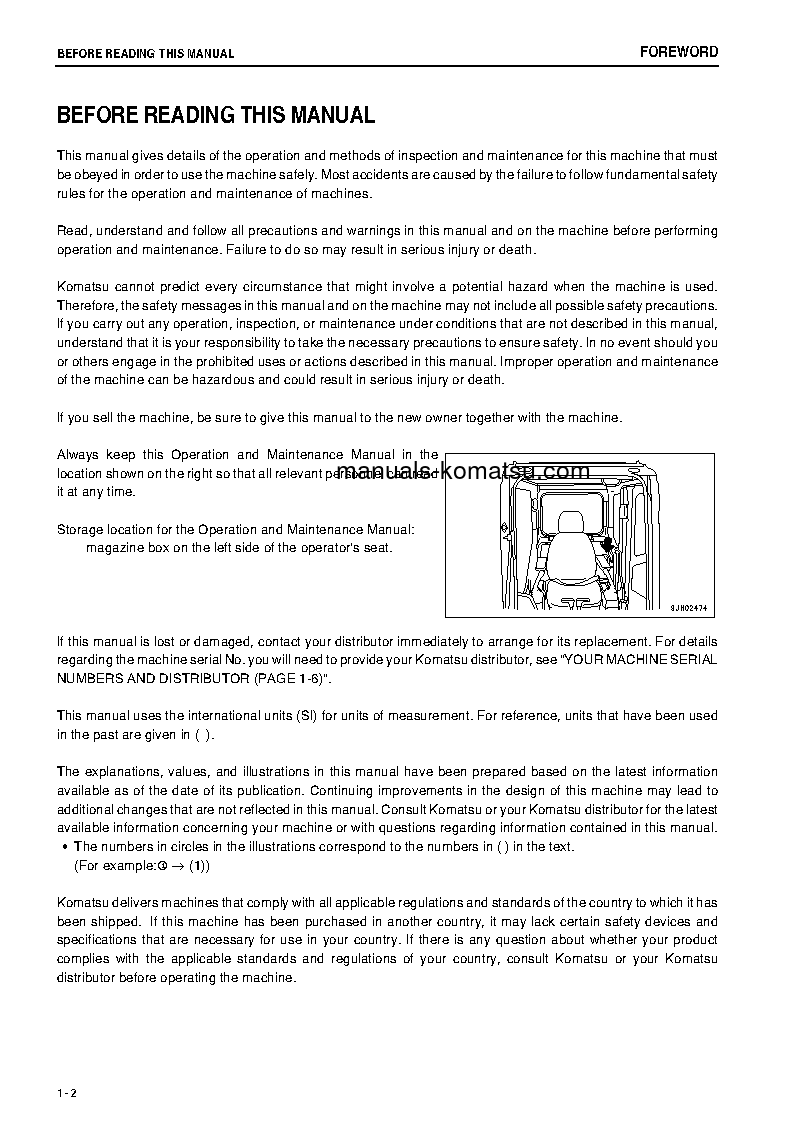 Protected: PC200LC-8(THA)-M0 S/N C10001-UP Operation manual (English)