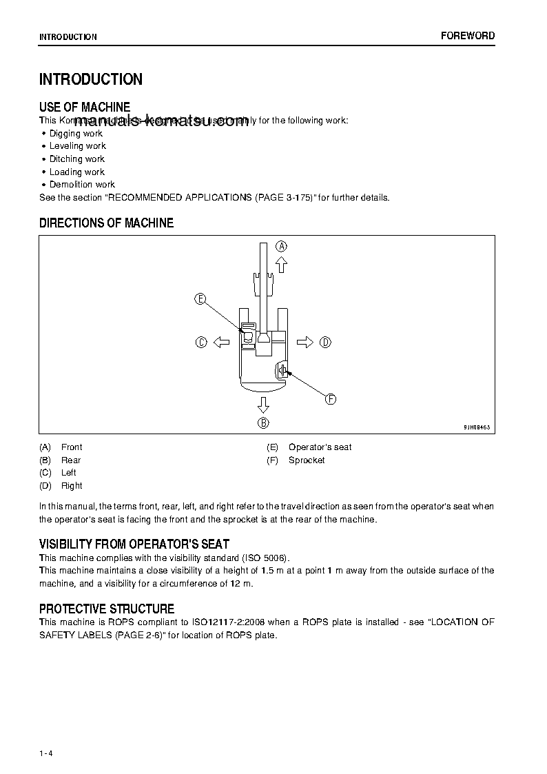 Protected: PC200LC-8(THA)-M0 S/N C10001-UP Operation manual (English)