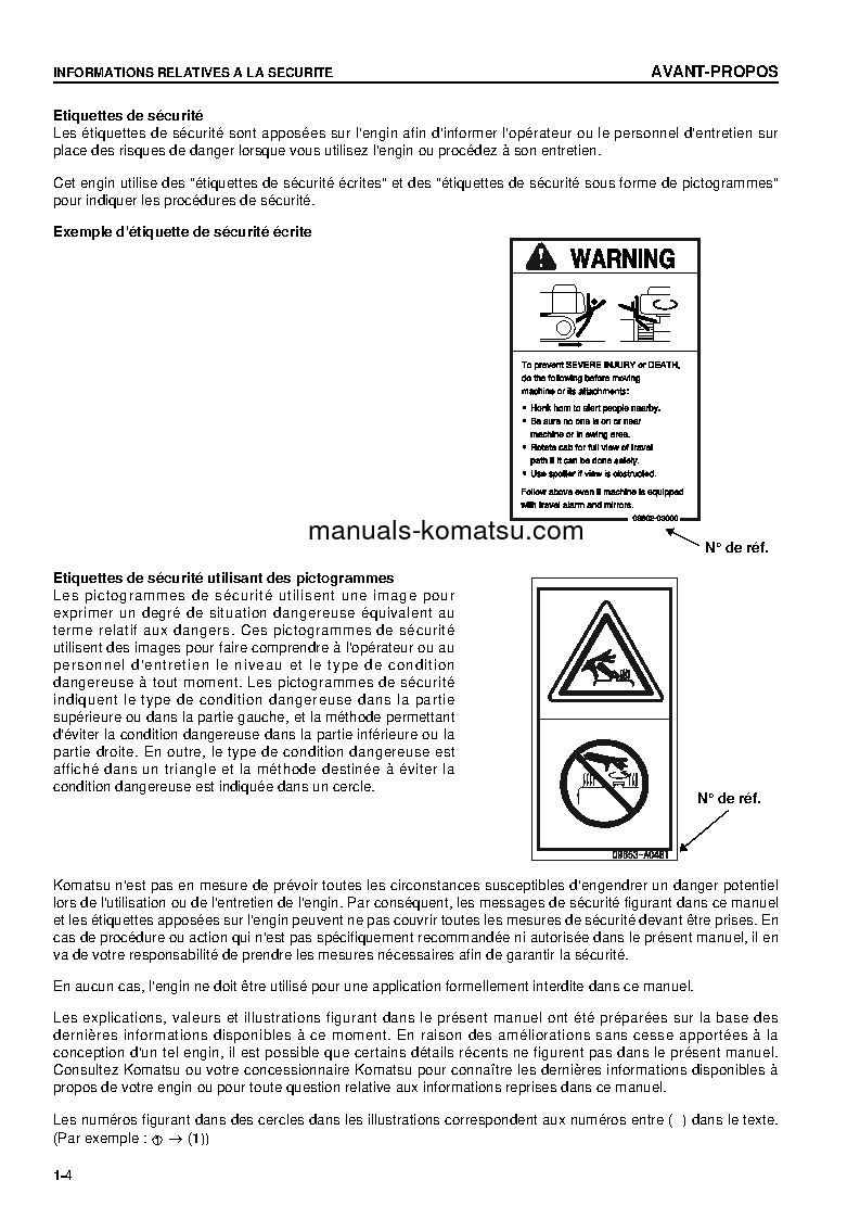 Protected: PC220-7(JPN) S/N 65001-UP Operation manual (French)