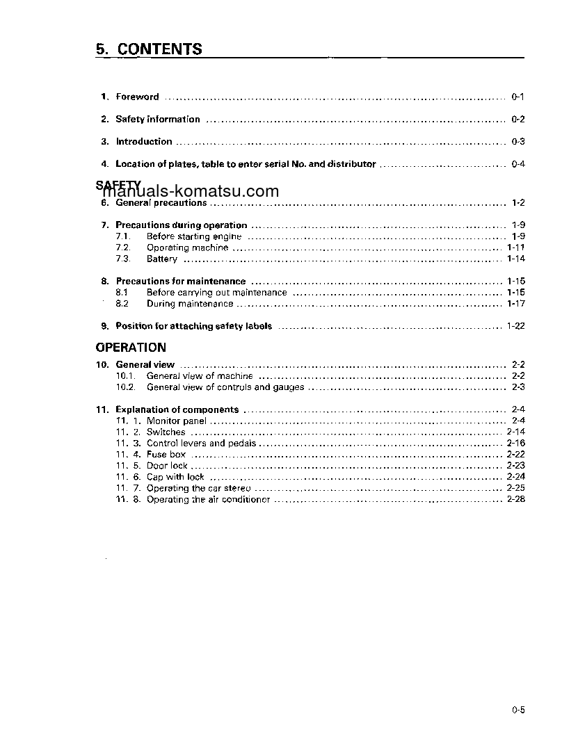 Protected: D575A-2(JPN) S/N 10001-10034 Operation manual (English)