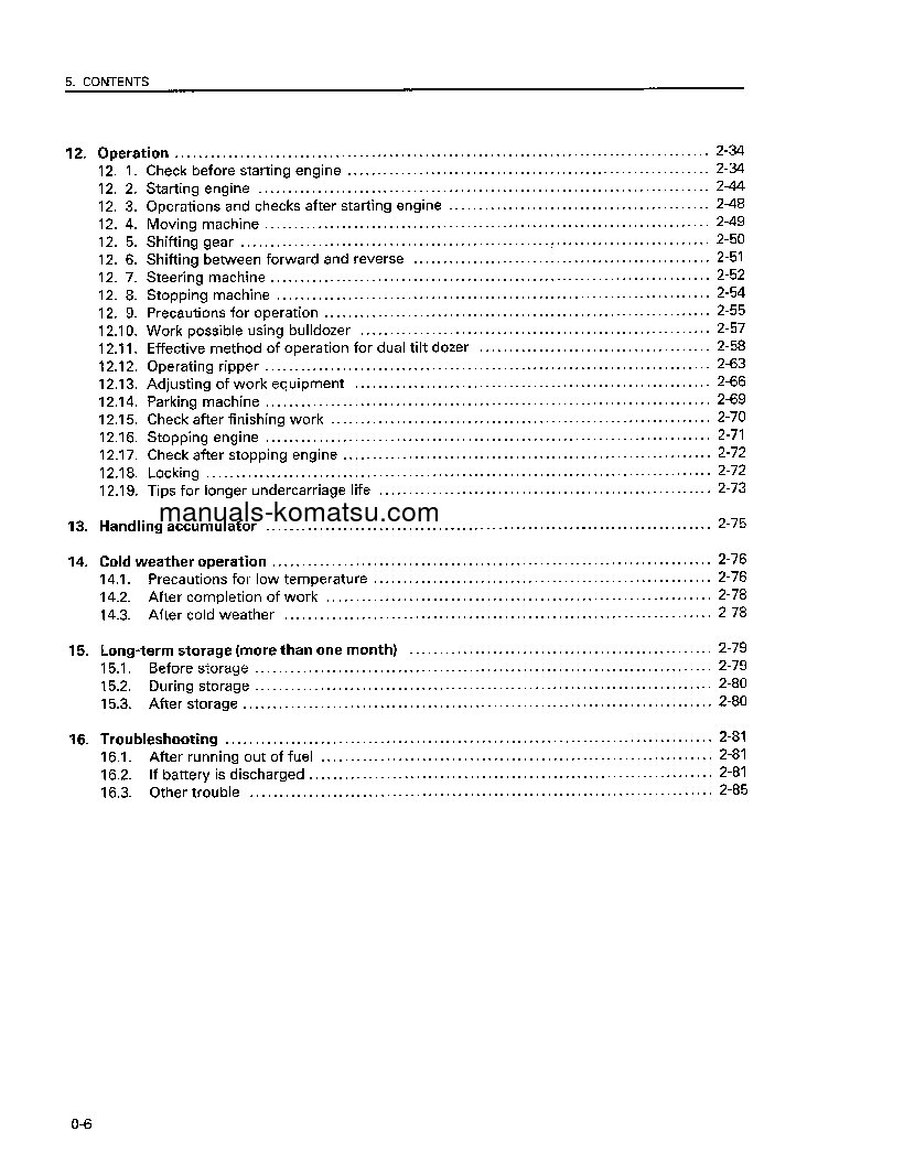Protected: D575A-2(JPN) S/N 10001-10034 Operation manual (English)