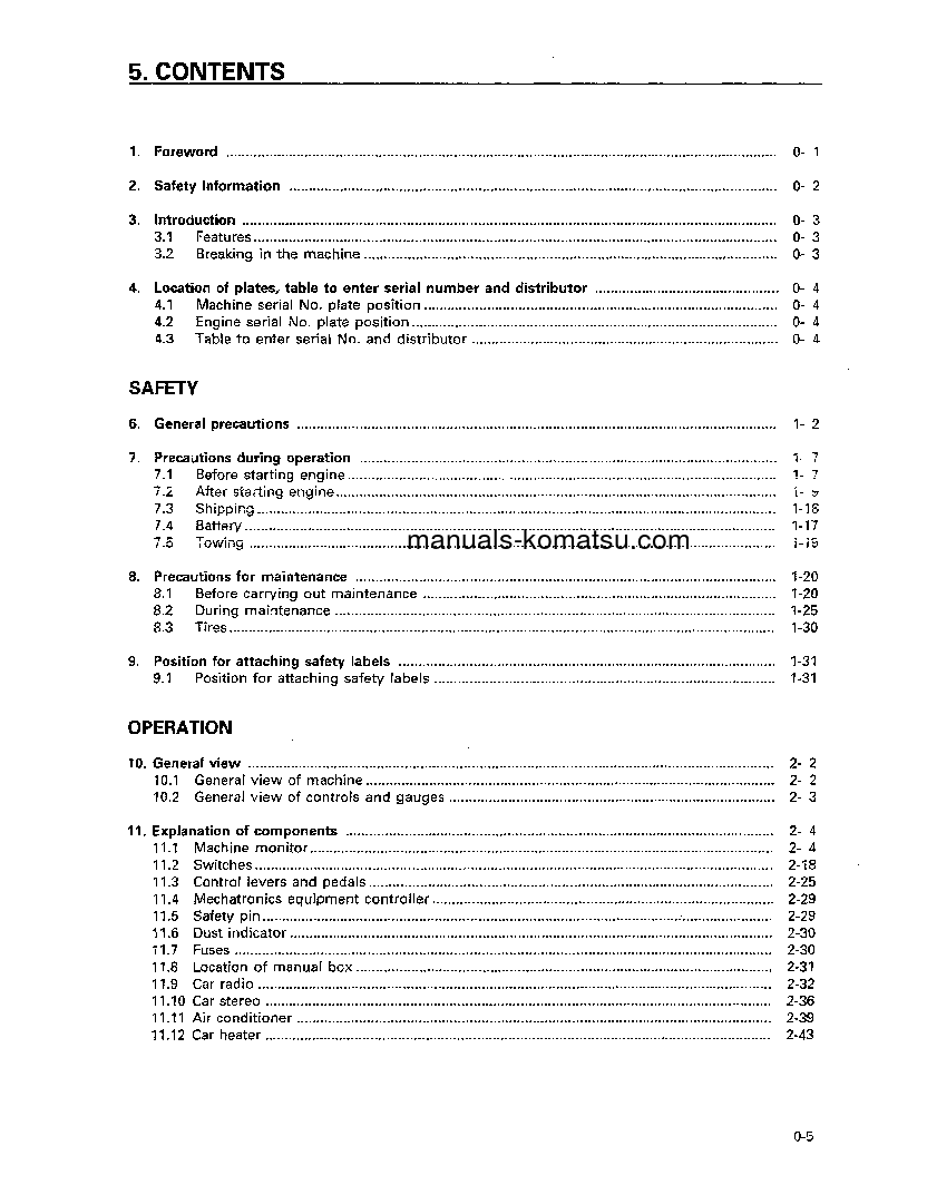 Protected: HD325-6(JPN) S/N 5680-5717 Operation manual (English)
