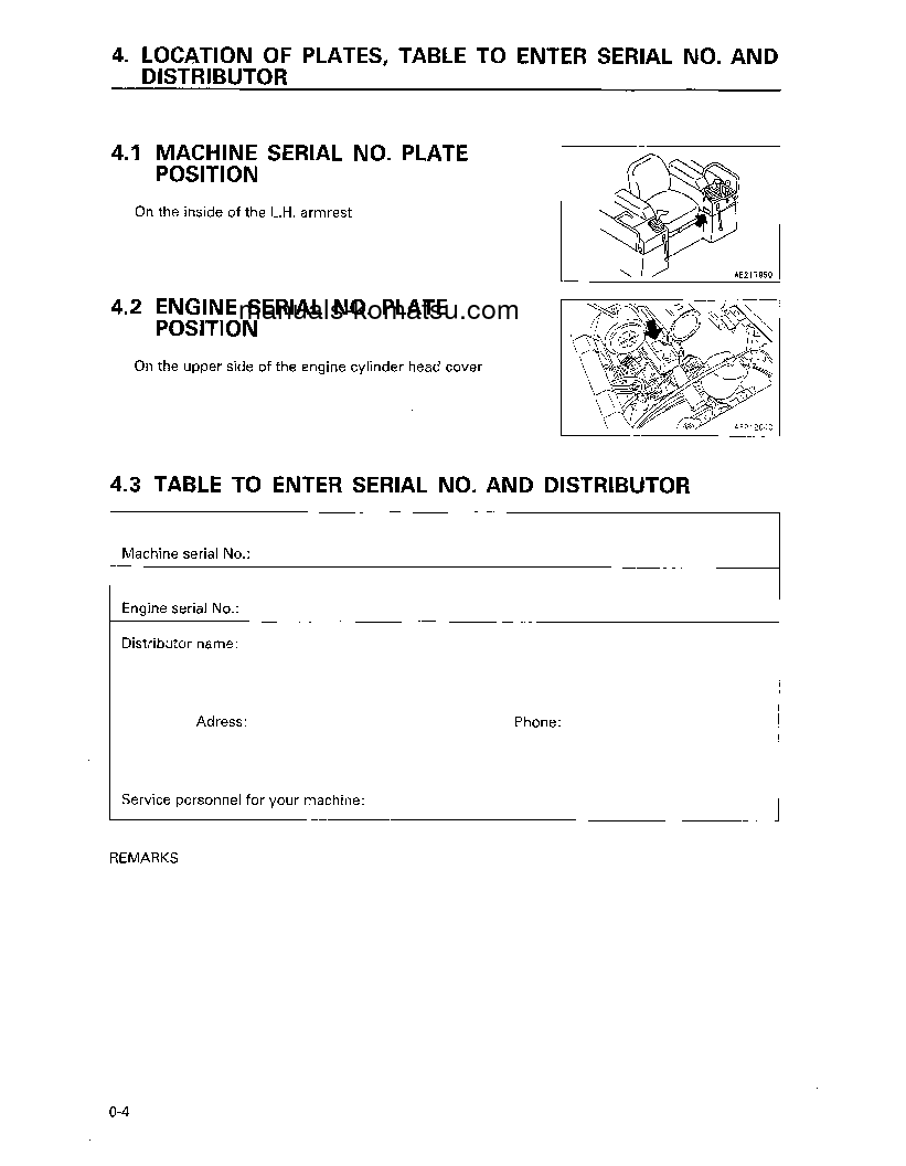 Protected: D21P-7(JPN)-EMISSION ENG. S/N 80228-80832 Operation manual (English)