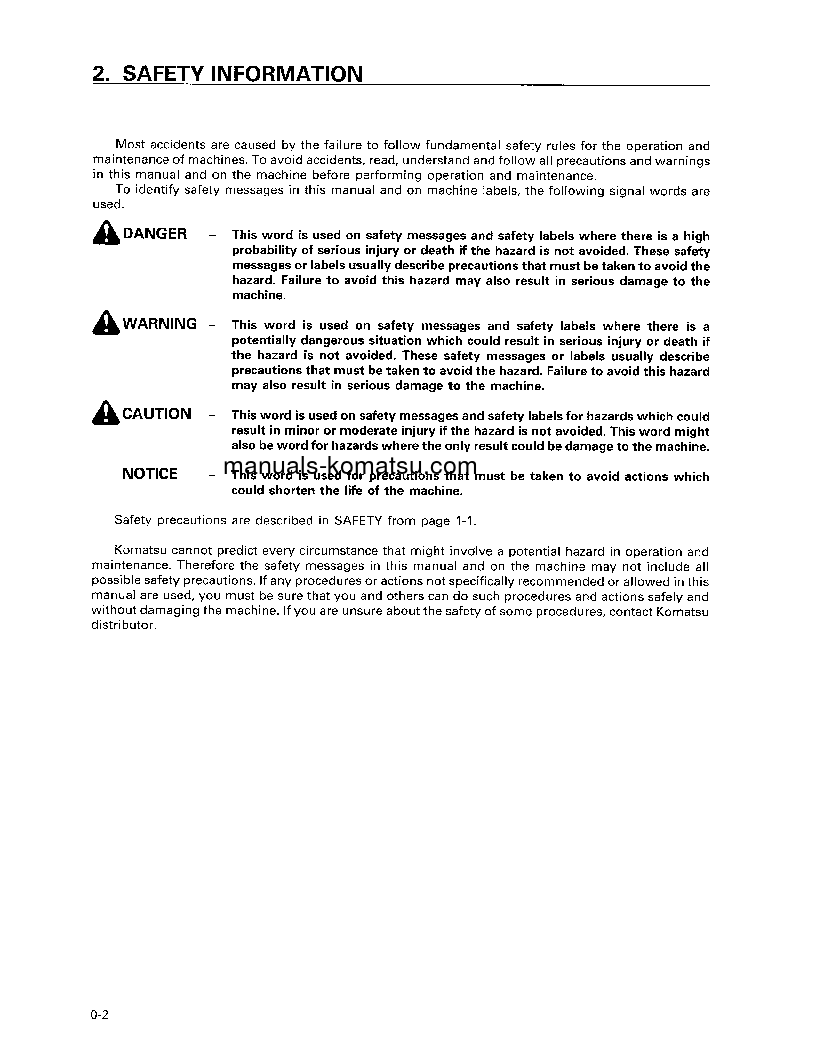 Protected: PC100-6(JPN) S/N 40001-40623 Operation manual (English)