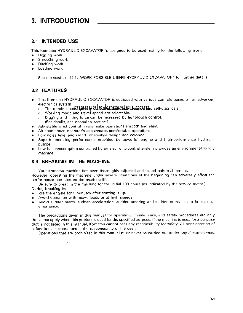 Protected: PC100-6(JPN) S/N 40001-40623 Operation manual (English)