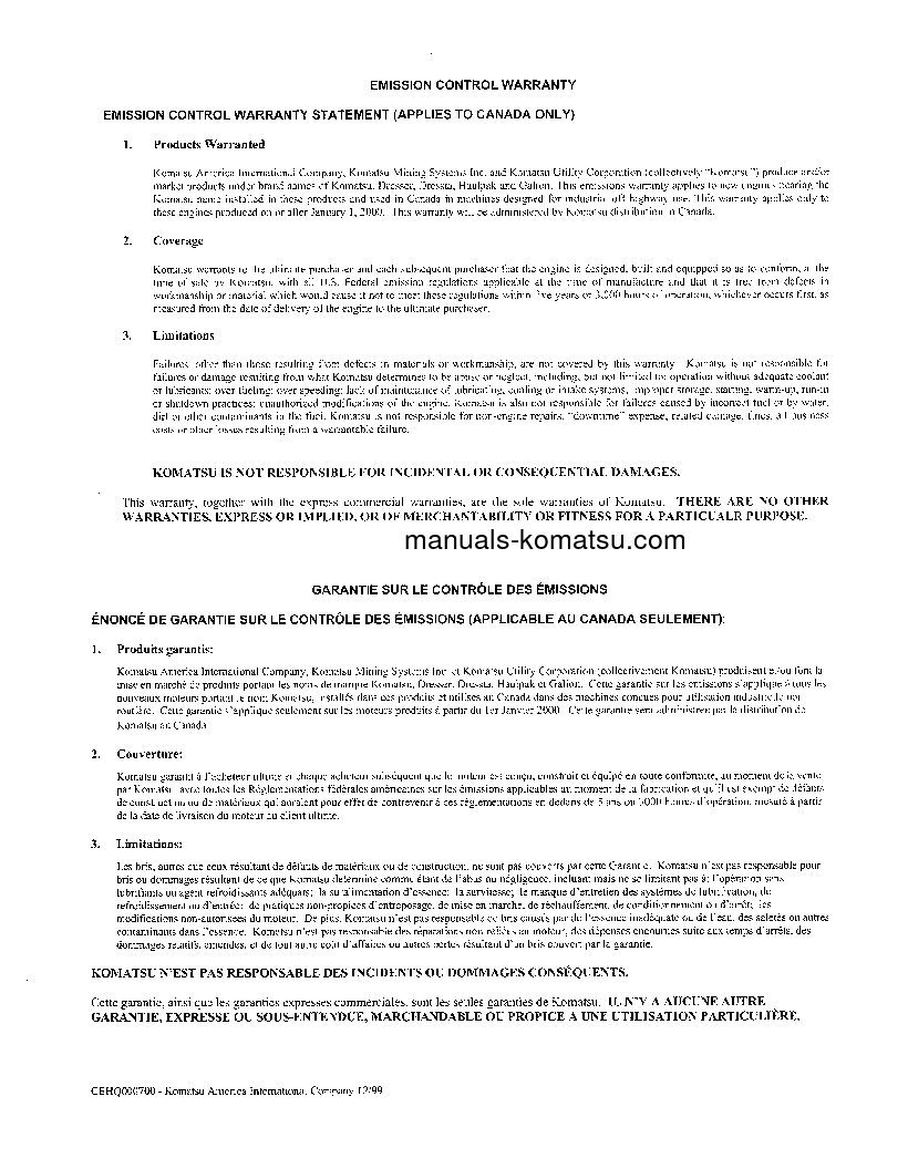 Protected: PC100-6(JPN) S/N 40624-41400 Operation manual (English)