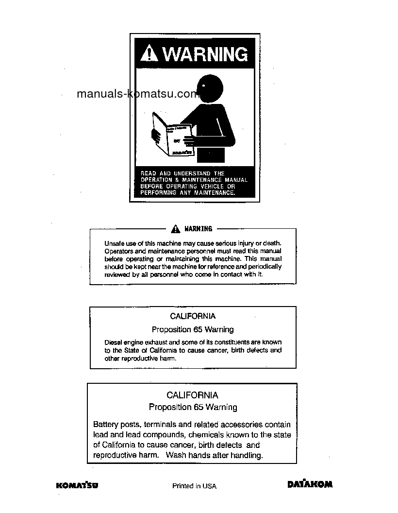 Protected: PC100-6(JPN) S/N 41401-45220 Operation manual (English)