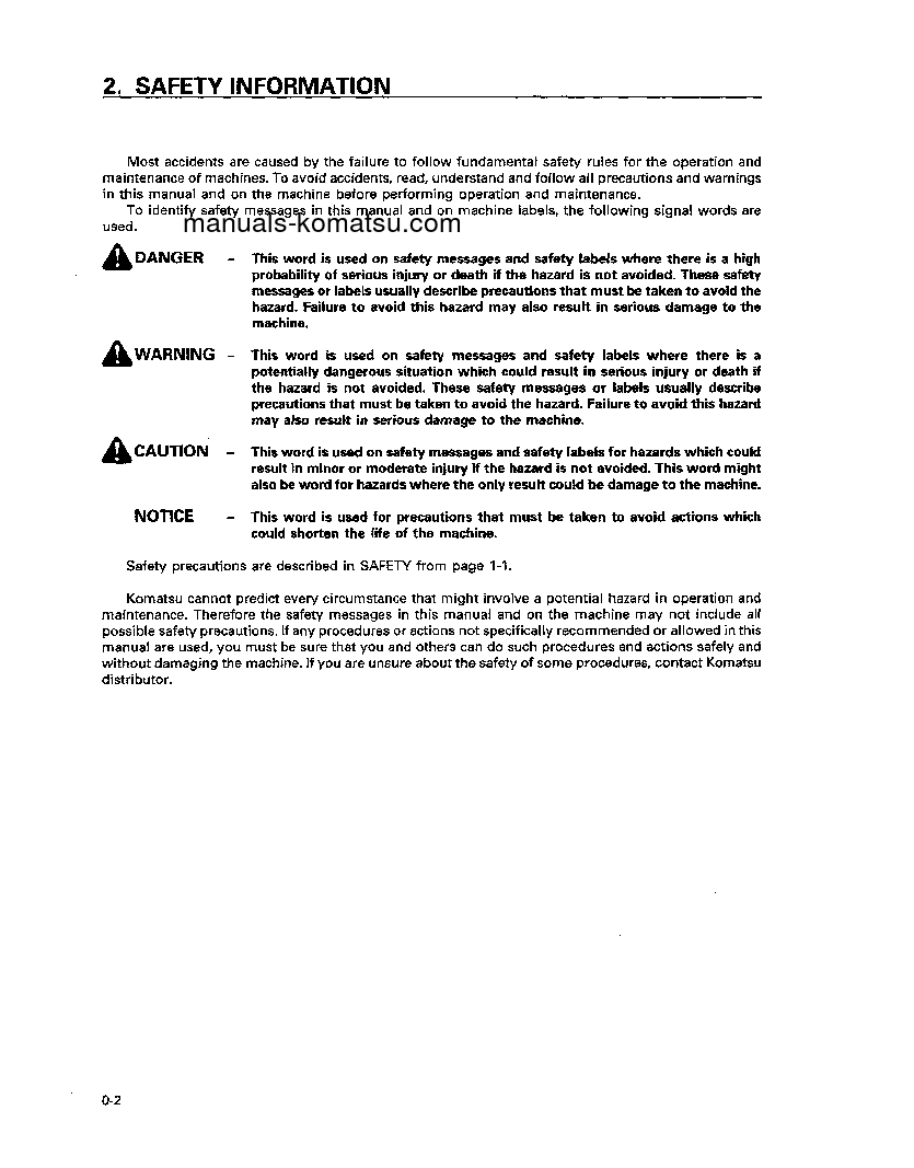 Protected: PC100L-6(JPN) S/N 15200-15233 Operation manual (English)
