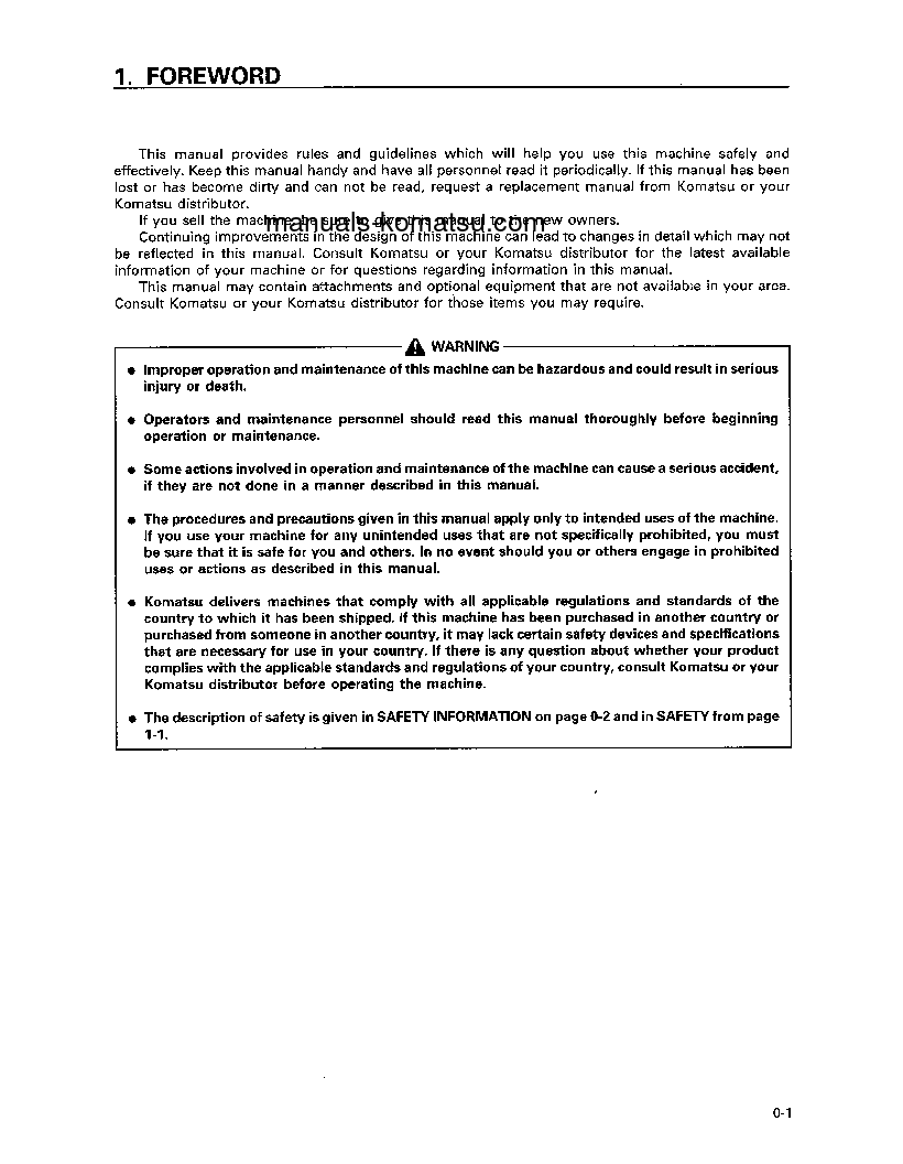 Protected: HD785-3(JPN) S/N 2269-UP Operation manual (English)