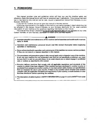 WA800-2(JPN) S/N 10501-10709 Operation manual (English)