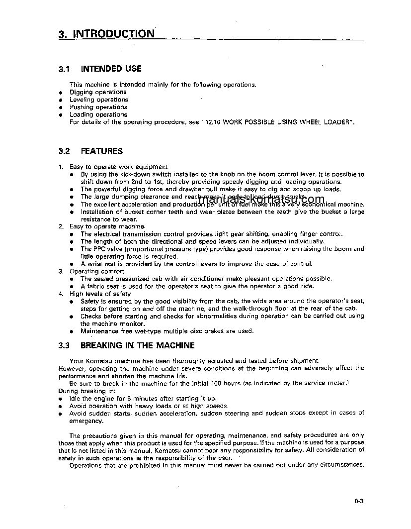 Protected: WA800-2(JPN) S/N 10501-10709 Operation manual (English)