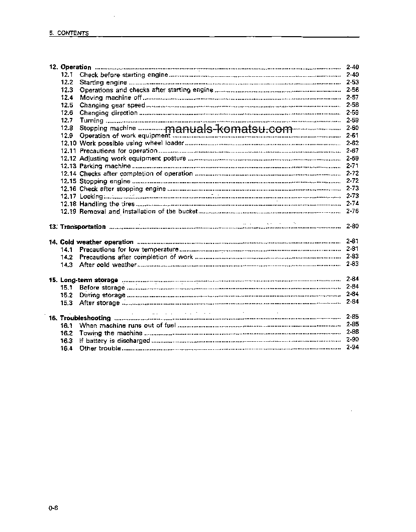 Protected: WA800-2(JPN) S/N 10501-10709 Operation manual (English)