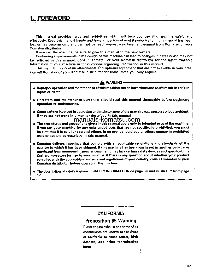 Protected: WA800-2(JPN) S/N 10710-UP Operation manual (English)