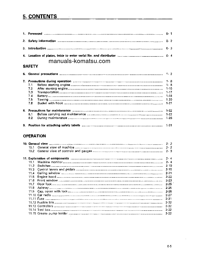 Protected: PC60-7(JPN) S/N 52374-58000 Operation manual (English)