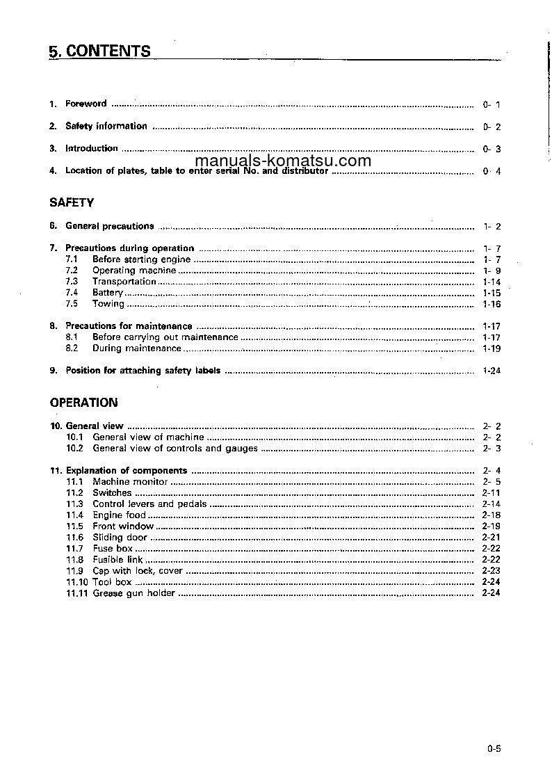 Protected: PC50UU-2(JPN) S/N 8001-UP Operation manual (English)