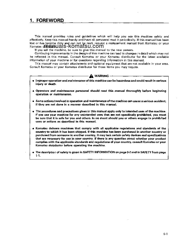 Protected: WA380-3(JPN) S/N 50001-53000 Operation manual (English)