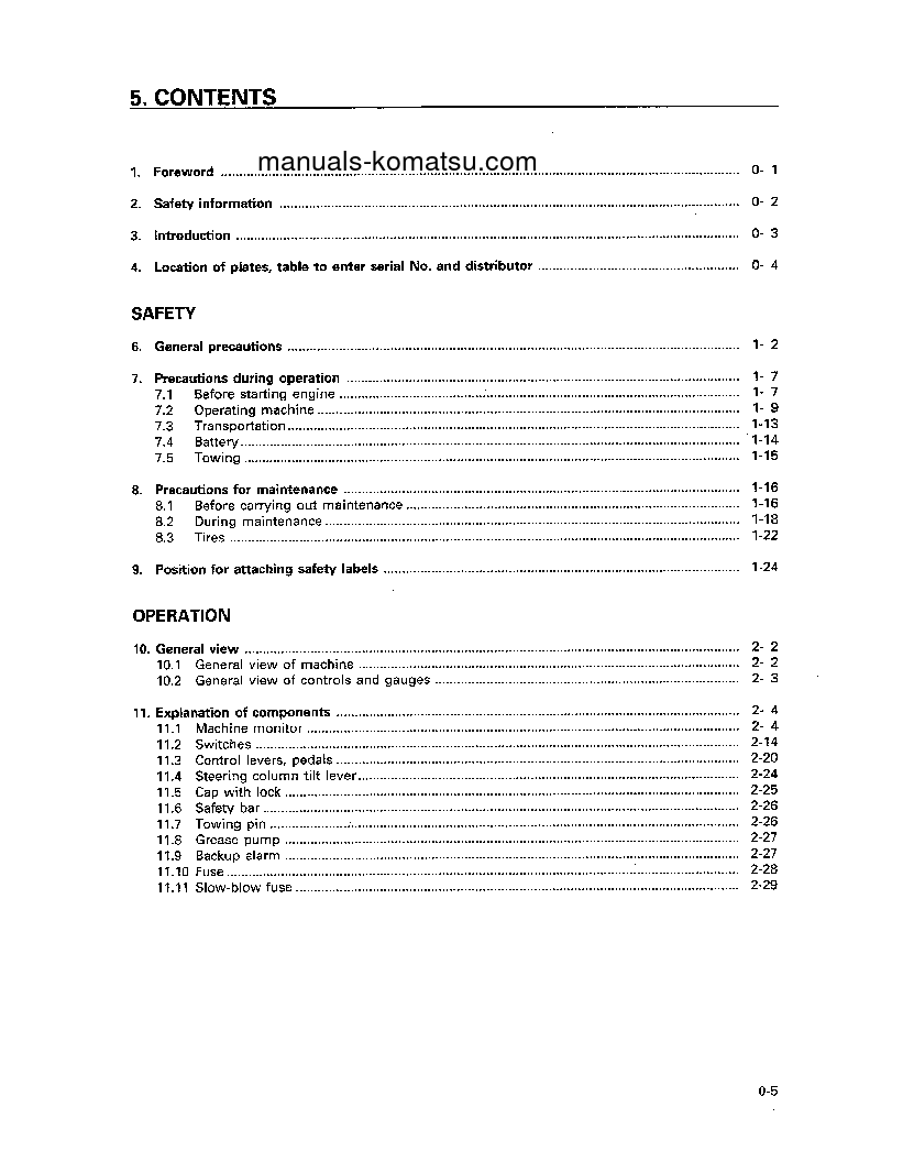 Protected: WA380-3(JPN) S/N 50001-53000 Operation manual (English)
