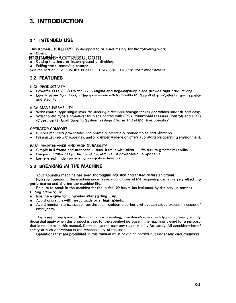 Protected: D65P-12(JPN) S/N 61365-62780 Operation manual (English)