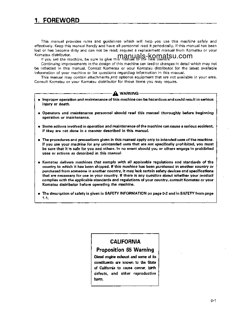 Protected: WA180-3(JPN)-A S/N 53001-UP Operation manual (English)