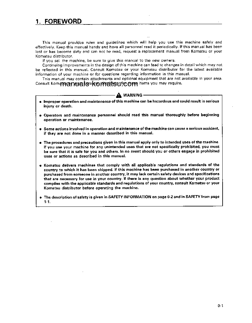 Protected: WA250-3(JPN) S/N 50001-53000 Operation manual (English)