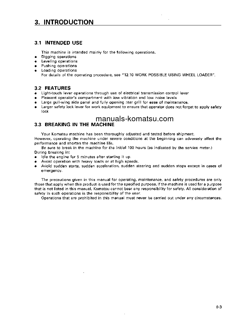 Protected: WA250-3(JPN) S/N 50001-53000 Operation manual (English)