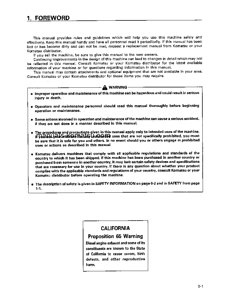 Protected: PC1000SE-1(JPN) S/N 10001-10376 Operation manual (English)