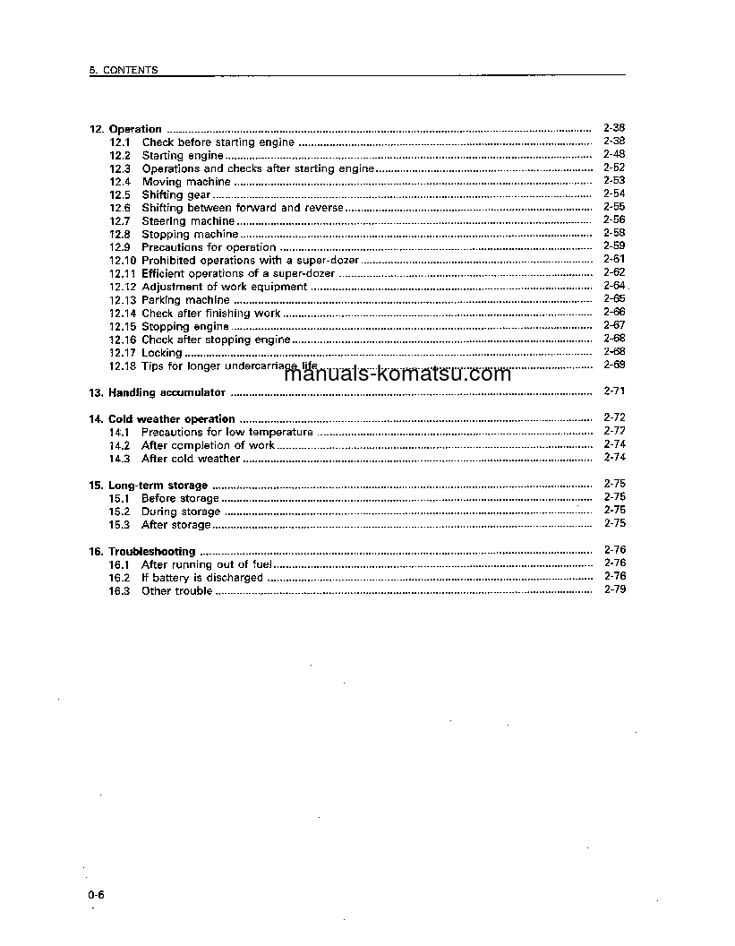 Protected: D575A-2(JPN)-SUPER DOZER S/N 10012-UP Operation manual (English)
